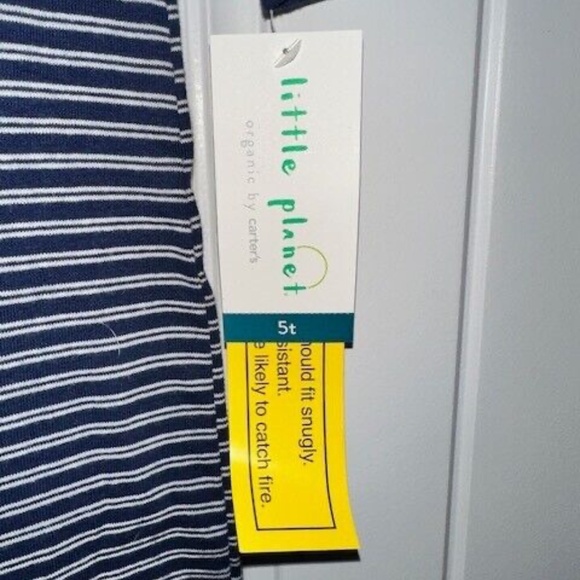 Carter's Boys 5T. Little Planet Organic Footless Pajamas Brand new with tags. - Picture 4 of 4